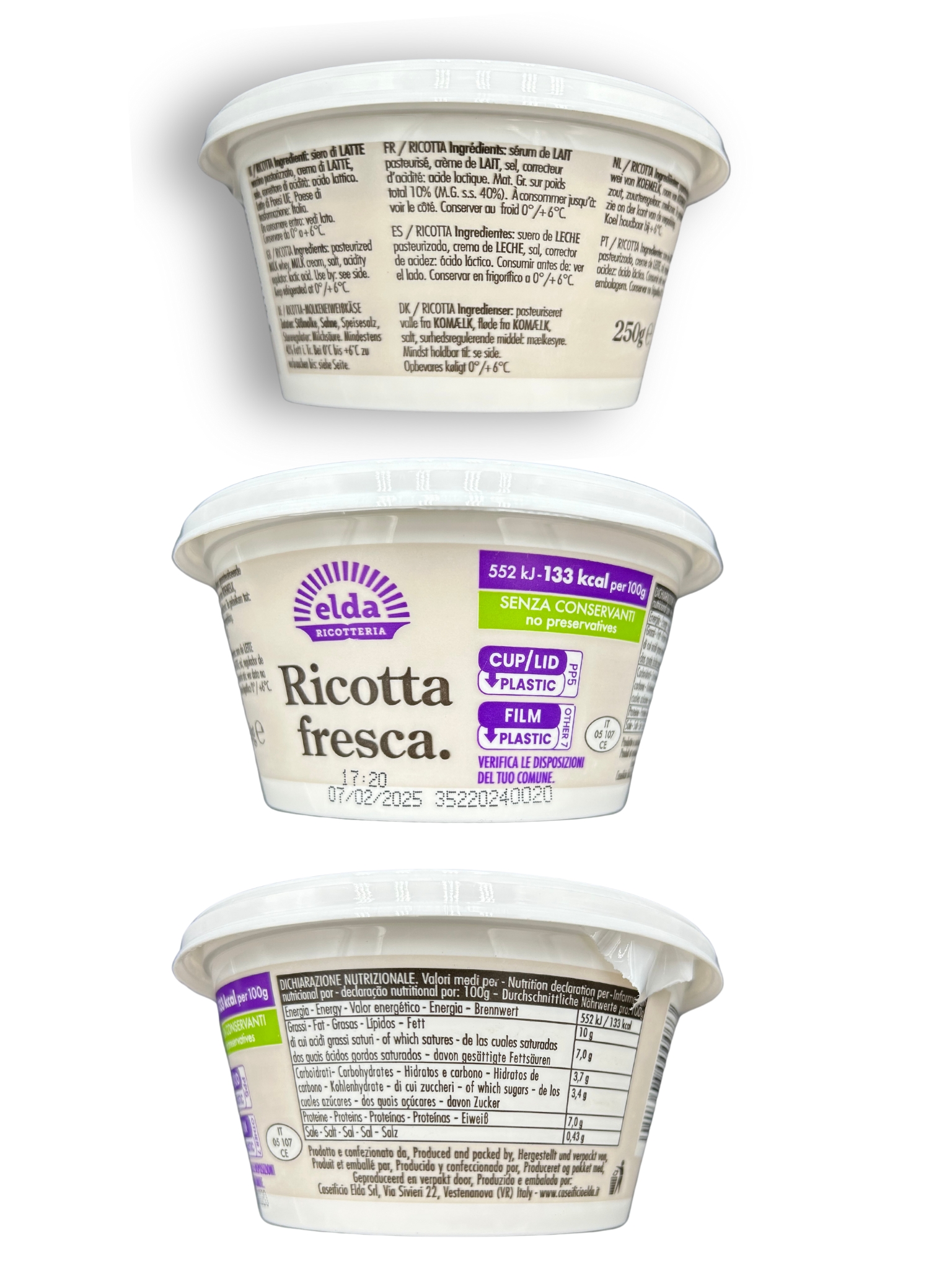 RICOTTA 250GR